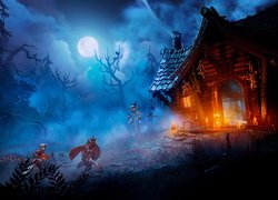 Gra, Trine 4 The Nightmare Prince, Noc, Dom, Postacie, Złodziejka Zoya, Rycerz Pontiusz