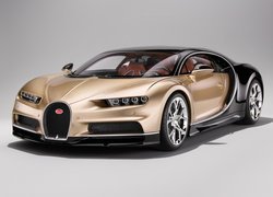Złoto-czarne Bugatti Chiron