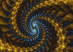 Złoto-niebieska spirala