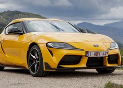 Żółta, Toyota GR Supra, 2019