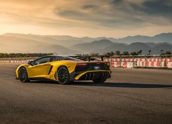 Żółte Lamborghini Aventador SVJ