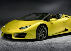 Żółte Lamborghini Huracan Spyder RWD