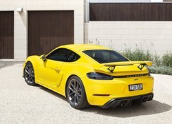 Żółte, Porsche 718 Cayman GT4, 2020