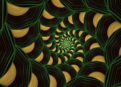 Żółto-zielona spirala