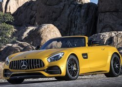 Żółty Mercedes-AMG GT Roadster
