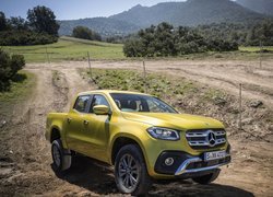 Żółty, Mercedes-Benz X Class Pick Up, 2017